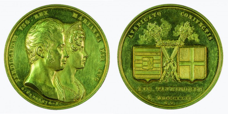 Ferdinand I 1830 - 1848
Medaglia 1831 per il matrimonio con la Principessa Mari...