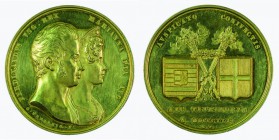 Ferdinand I 1830 - 1848
Medaglia 1831 per il matrimonio con la Principessa Maria Anna Carolina di Sardegna oro del peso di 15,5 Ducati (gr. 53,97), i...