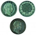 Ferdinand I 1830 - 1848
Insieme di due medaglie 1835 per l’avvento al trono medaglia in stagno, incisore del conio „NEVSS” (August Neuss), minimi gra...