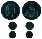 Ferdinand I 1830 - 1848
Insieme di tre medaglie/gettoni 1835 per cerimonie di omaggio medaglia per la cerimonia di omaggio della Dieta della Bassa Au...