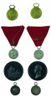 Ferdinand I 1830 - 1848
Insieme di quattro medaglie scolastiche o accademiche Accademia delle arti figurative, medaglia 1835 per i 25 anni di incaric...