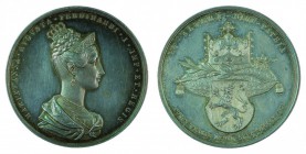Ferdinand I 1830 - 1848
Medaglia 1836 per l’incoronazione di Boemia della coppia imperiale in Praga con l’effigie dell’Imperatrice argento, incisore ...
