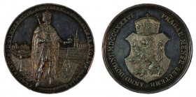 Ferdinand I 1830 - 1848
Medaglia 1836 per l’incoronazione di Boemia della coppia imperiale in Praga argento, tondello di spessore inconsueto, incisor...