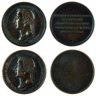 Ferdinand I 1830 - 1848
Insieme di due medaglie 1838 per la cerimonia di omaggio del Tirolo a Innsbruck bronzo, incisore del conio “F. PUTINATI” (Fra...