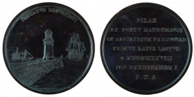Ferdinand I 1830 - 1848
Medaglia per la costruzione del porto di Malamocco presso l’isola del Lido di Venezia bronzo, incisore del conio “L. FERRARI”...