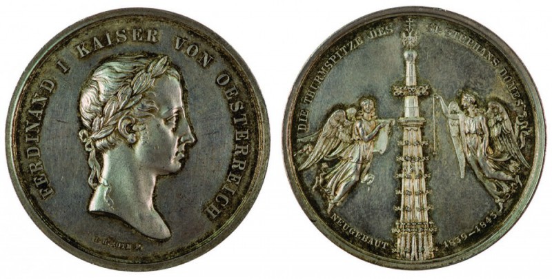 Ferdinand I 1830 - 1848
Medaglia 1843 per la conclusione dei lavori di rifacime...