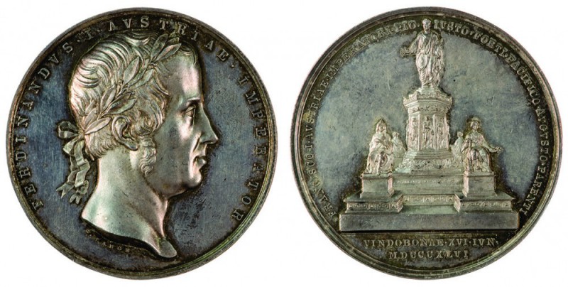 Ferdinand I 1830 - 1848
Medaglia 1846 per l’inaugurazione del monumento all’Imp...