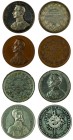 Eventi rivoluzionari del 1848 - 1849
Insieme di quattro medaglie tre medaglie ritratto del principe Alfredo di Windischgraetz per la repressione dell...