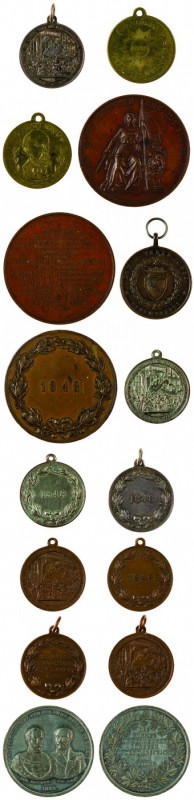 Eventi rivoluzionari del 1848 - 1849
Insieme di dieci medaglie Repubblica Roman...