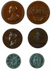 Franz Joseph I 1848 - 1916
Insieme di tre medaglie medaglia ritratto senza data e con motto al rovescio, bronzo, incisore del conio “C. RADNITZKY” (K...