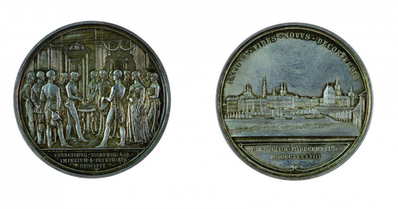 Franz Joseph I 1848 - 1916
Medaglia per l’inizio del regno e l’incoronazione a ...