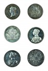 Franz Joseph I 1848 - 1916
Insieme di tre medaglie per l’anno nuovo degli anni 1850, 1851 e 1852 argento, incisore del conio “J. ROTH” (Johann Baptis...