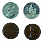 Franz Joseph I 1848 - 1916
Insieme di due medaglie relative alla Lombardia medaglia 1850 per la nomina di Carlo Filippo Principe di Schwarzenberg a G...