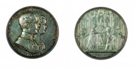 Franz Joseph I 1848 - 1916
Medaglia per il matrimonio dell’Imperatore con la Principessa Elisabetta di Baviera il 24 aprile 1854 argento, incisore de...