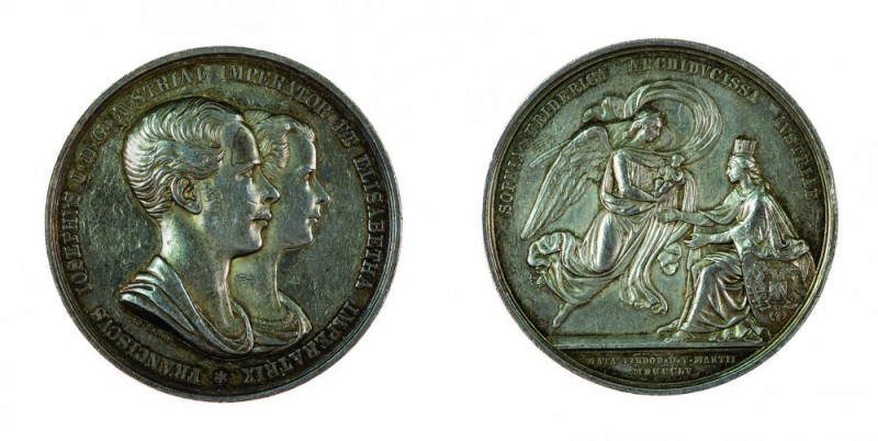 Franz Joseph I 1848 - 1916
Medaglia per la nascita dell’Arciduchessa Sofia Fede...