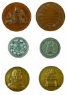 Franz Joseph I 1848 - 1916
Insieme di tre medaglie medaglia 1864 in memoria dei caduti nella campagna di guerra dello Schleswig-Holstein, bronzo, inc...