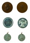 Franz Joseph I 1848 - 1916
Insieme di tre medaglie per l’incoronazione d’Ungheria della coppia imperiale in data 8 giugno 1867 con l’effigie dell’Imp...