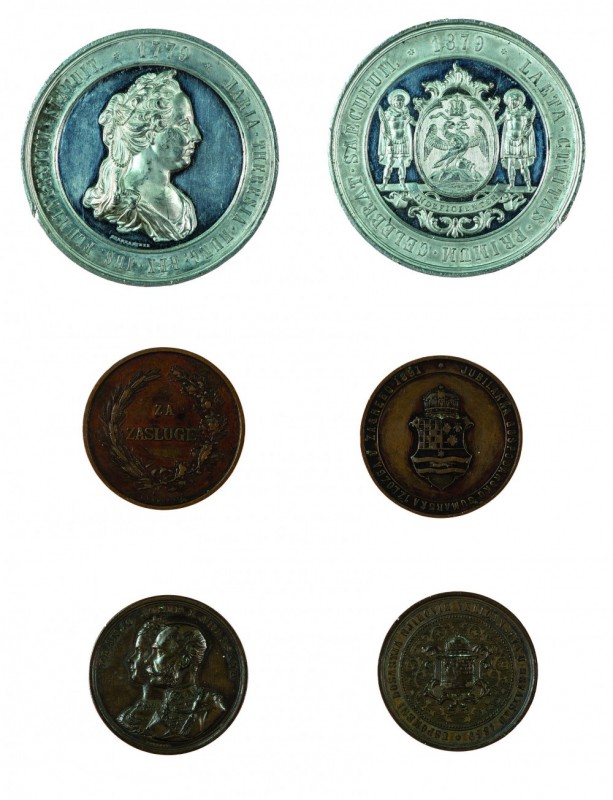 Franz Joseph I 1848 - 1916
Insieme di tre medaglie relative alla Croazia medagl...