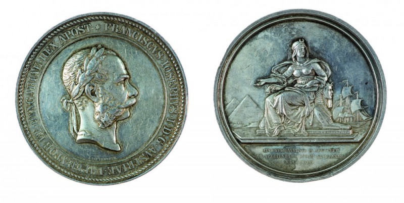 Franz Joseph I 1848 - 1916
Medaglia 1869 per la presenza dell’Imperatore in occ...