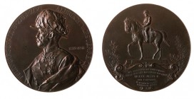 Franz Joseph I 1848 - 1916
Insieme di sette medaglie relative all’Arciduca Alberto medaglia 1877 per il 50° anno di servizio, bronzo, incisore del co...