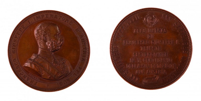 Franz Joseph I 1848 - 1916
Medaglia 1882 per il 500° anniversario di appartenen...