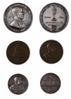 Franz Joseph I 1848 - 1916
Insieme di tre medaglie relative a Retz (Bassa Austria) medaglia 1887 per la visita del Principe ereditario Rodolfo, argen...