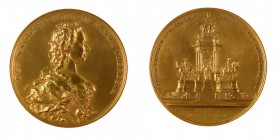 Franz Joseph I 1848 - 1916
Medaglia per l’inaugurazione del monumento a Maria Teresa in Vienna il 13 maggio 1888 oro del peso di gr. 180,78, incisore...