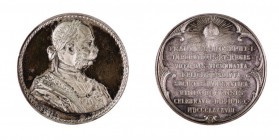 Franz Joseph I 1848 - 1916
Medaglia 1888 per il 40° anniversario di regno, dedicata dalla “Numismatische Gesellschaft“ di Vienna argento, incisore de...