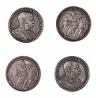 Franz Joseph I 1848 - 1916
Insieme di due medaglie premio 1888 per l’Esposizione Internazionale d’Arte tenutasi a Vienna in occasione dell’anniversar...