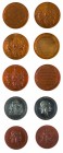 Franz Joseph I 1848 - 1916
Insieme di cinque medaglie tre medaglie 1888 per l’Esposizione di Arti e Mestieri organizzata a Vienna dal “Niederösterrei...