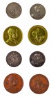 Franz Joseph I 1848 - 1916
Insieme di quattro medaglie 1898 per il 50° anniversario di regno due medaglie in argento, incisore del conio “JOS. TAUTEN...