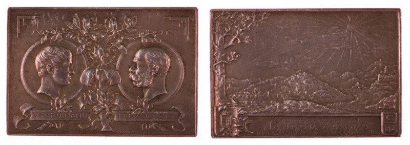 Franz Joseph I 1848 - 1916
Placchetta 1899 commemorativa del „Kremnitzer Untert...
