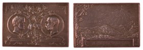 Franz Joseph I 1848 - 1916
Placchetta 1899 commemorativa del „Kremnitzer Untertunnelung” argento, incisore del conio “REISNER J.” (Jozef Reisner, 185...
