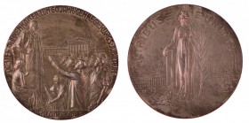 Franz Joseph I 1848 - 1916
Medaglia 1908 per il 60° anniversario di regno dell’Imperatore, dedicata dalla città di Vienna argento riargentato, diamet...