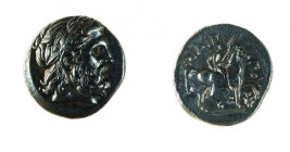 Macedonia 
Filippo II (359-336 a.C.) - Tetradramma databile al periodo 342-328 a.C. - Zecca: Amphipolis - Diritto: testa laureata di Zeus a destra - ...