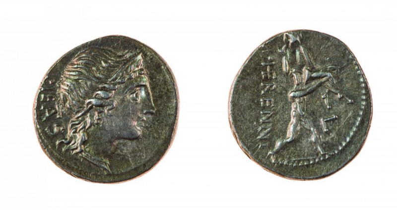 Monete Romane Repubblicane 
Denaro al nome M.HERENNI databile al 108 o 107 a.C....