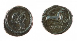 Monete Romane Repubblicane 
Denaro al nome D.SILANVS L.F. databile al 91 a.C. - Zecca: Roma - Diritto: testa di Sileno a destra - Rovescio: la Vittor...
