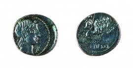 Monete Romane Repubblicane 
Denaro al nome C.VIBIVS C.F PANSA databile al 90 a.C. - Zecca: Roma - Diritto: testa laureata di Apollo a destra - Rovesc...