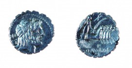 Monete Romane Repubblicane 
Denaro serrato al nome Q.ANTO BALB PR databile al 83-82 a.C. - Zecca: Roma - Diritto: testa laureata di Giove a destra - ...