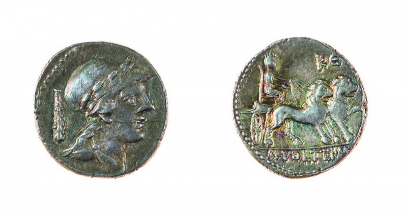 Monete Romane Repubblicane 
Denaro al nome M.VOLTEI M.F databile al 78 a.C. - Z...