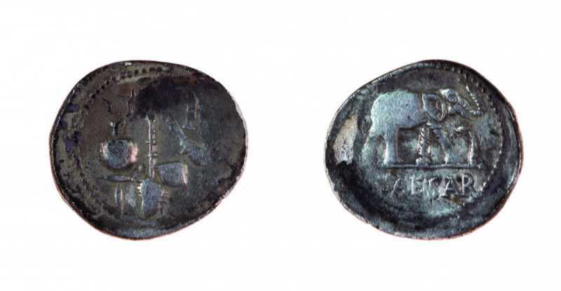 Monete Romane Pre-Imperiali 
Giulio Cesare (49-44 a.C.) - Denaro anonimo databi...