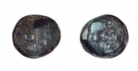 Monete Romane Pre-Imperiali 
Giulio Cesare (49-44 a.C.) - Denaro anonimo databile agli anni 49-48 a.C. - Zecca: itinerante al seguito di Giulio Cesar...