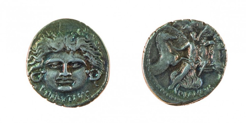 Monete Romane Pre-Imperiali 
Denaro al nome L.PLAVTIVS PLANCVS databile al 47 a...