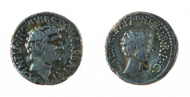 Monete Romane Pre-Imperiali 
Marco Antonio e Ottaviano - Denaro al nome M.BARBAT databile al 41 a.C. - Zecca: itinerante al seguito di Marco Antonio ...