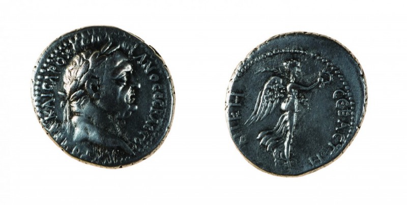 Vespasiano (69-79 d.C.)
Didramma databile agli anni 76-77 d.C. - Zecca: Caesare...