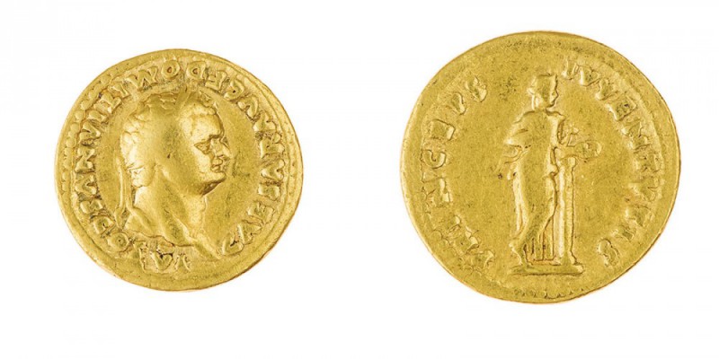 Tito (79-81 d.C.) 
Aureo con il titolo di Cesare databile al 79 d.C. - Zecca: R...