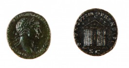 Traiano (98-117 d.C.) 
Asse databile al periodo 103-111 d.C. - Zecca: Roma - Diritto: testa laureata dell’Imperatore a destra con l’egida sul collo -...