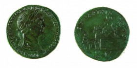 Traiano (98-117 d.C.) 
Sesterzio databile al periodo 114-117 d.C. - Zecca: Roma - Diritto: busto laureato e drappeggiato dell’Imperatore a destra - R...
