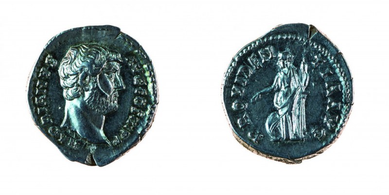 Adriano (117-138 d.C.) 
Denaro databile al periodo 134-138 d.C. - Zecca: Roma -...