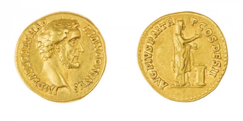 Antonino Pio (138-161 d.C.) 
Aureao databile al 138 d.C. - Zecca: Roma - Diritt...